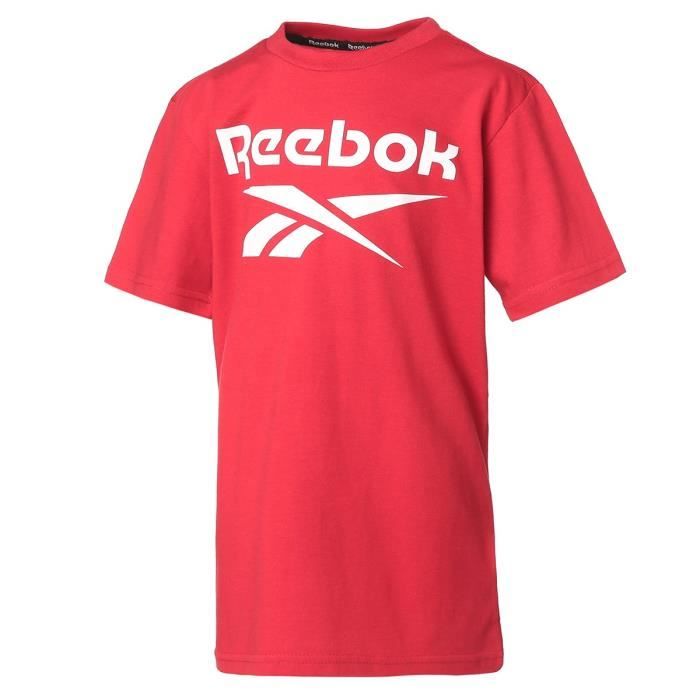 Teeshirt garçon REEBOK - Rouge - logo Classic