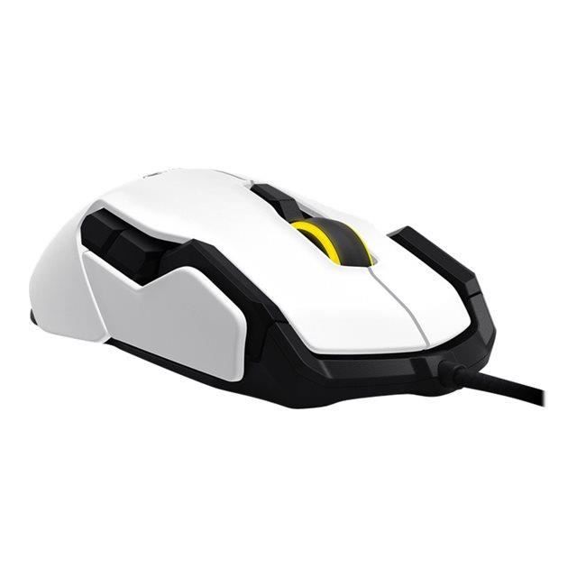 Roccat Souris Gamer KOVA Filaire - Optique - 7000 dpi - 12 Boutons - Blanc