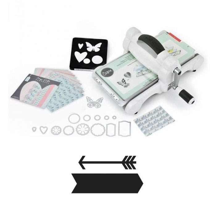 Machine de découpe Big Shot Sizzix + 2 matrices Flèches