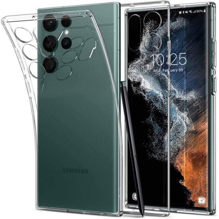 Coque Liquid Crystal Samsung Galaxy S22 Ultra - Transparent Spigen