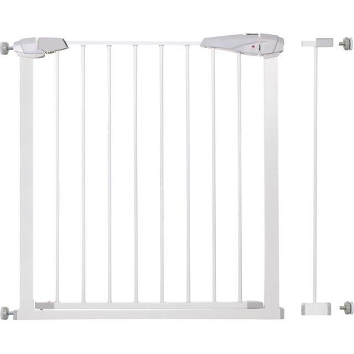 SPRINGOS® Barrière de Sécurité Bébé, Enfant pour Escaliers, Portes 76-92 cm