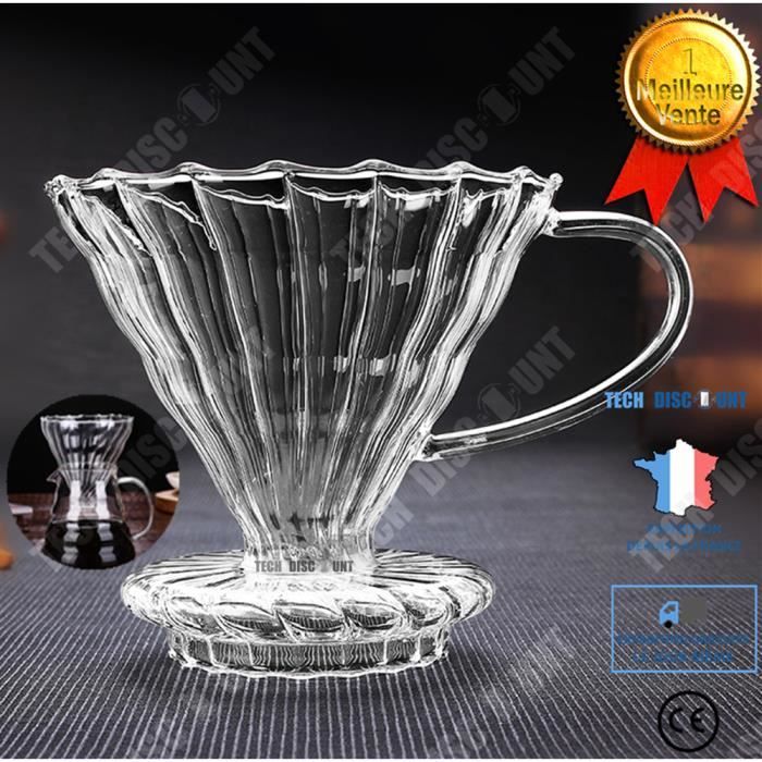 TD® tasse à café en verre double paroi transparent thé avec poignet 600ml chocolat chaud boissons chaudes gobelet