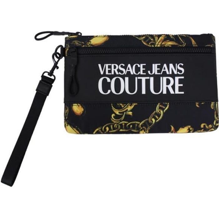 Pochette Versace Jeans Couture 71YA5P90 Range logo type sketch 13 Noir