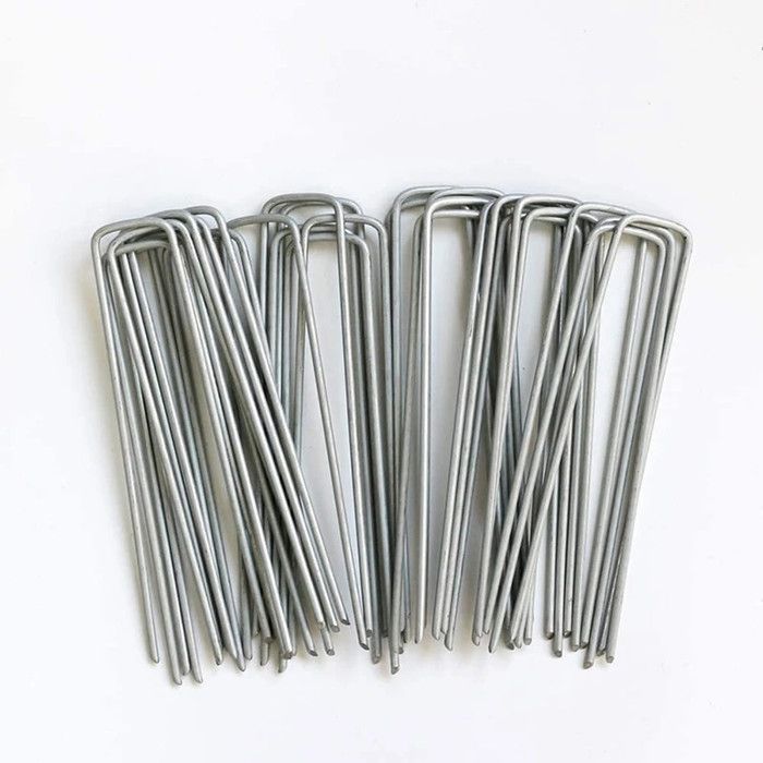 4 Piquets De Fixation U Pour Arche Jardin - Acier Revêtu Poudre 300mm - Forever Speed