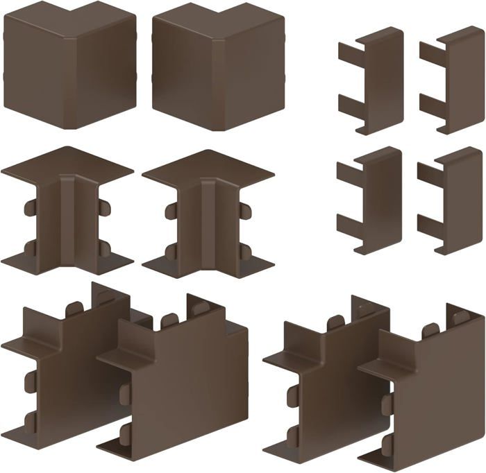 Goulotte De Câbles PVC 40 X 40 Mm - 2 Mètres - Installation électrique