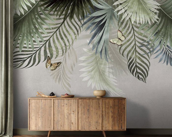 Papier Peint Panoramique 400x280cm 3D Effet style Jungle Tropical ...