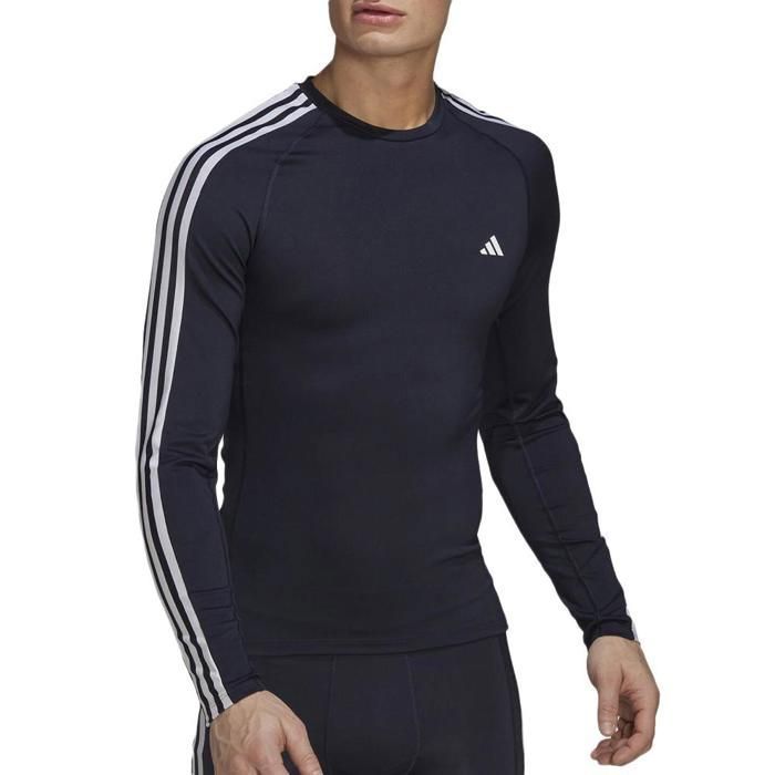 T-shirt Manches Longues Marine Homme Adidas HJ9912