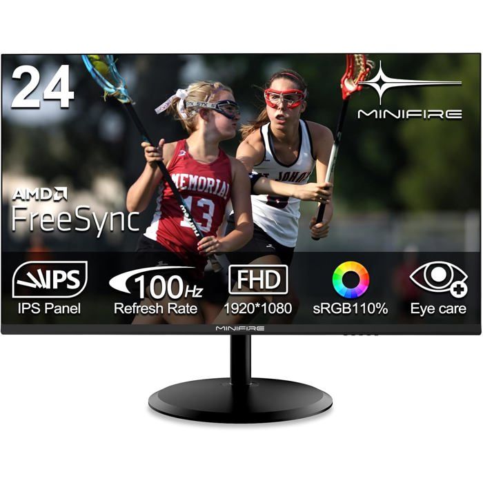 24 Pouces Écran Pc100HzIpsFull Hd (1920X1080)Amd FreesyncSrgb110%Eye CareUltra-Fin (Mf24X3Ac Câble Type-C Inclus)