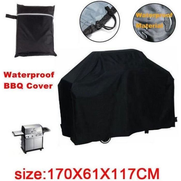 Housse Barbecue Bâche de Protection BBQ Couverture de Gril Anti UV Anti l'eau Anti l'Humidité