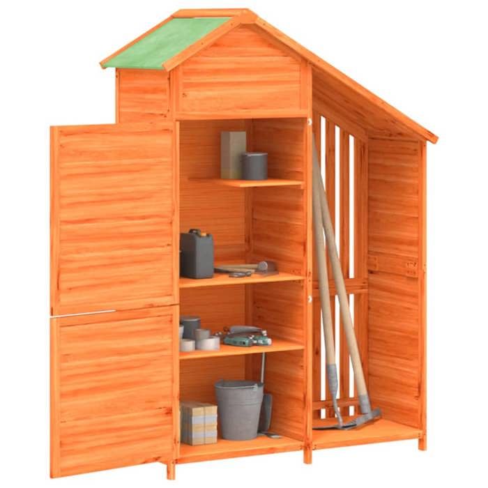 RemiseArmoire Malle de jardin Abri à outils de jardin marron 120 x 53 5 x 170 cm bois massif pin JILIMAISON2025 79951557