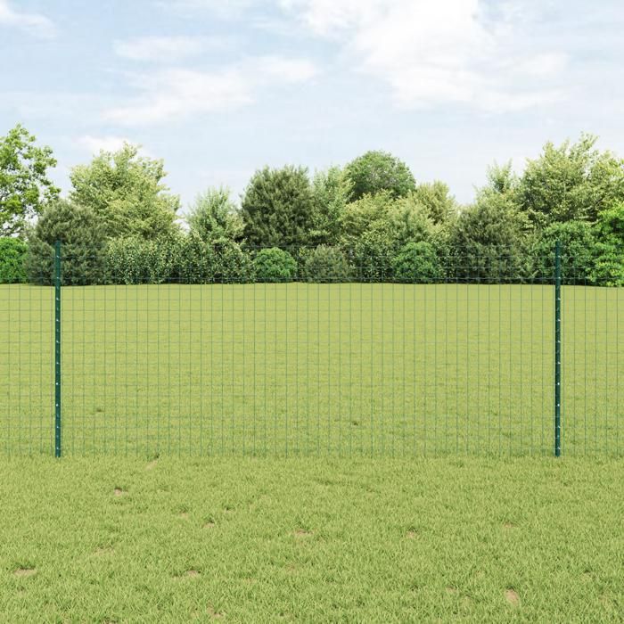 vidaXL Piquets de Clôture 11 pcs U Channel 100 cm Acier 42006265