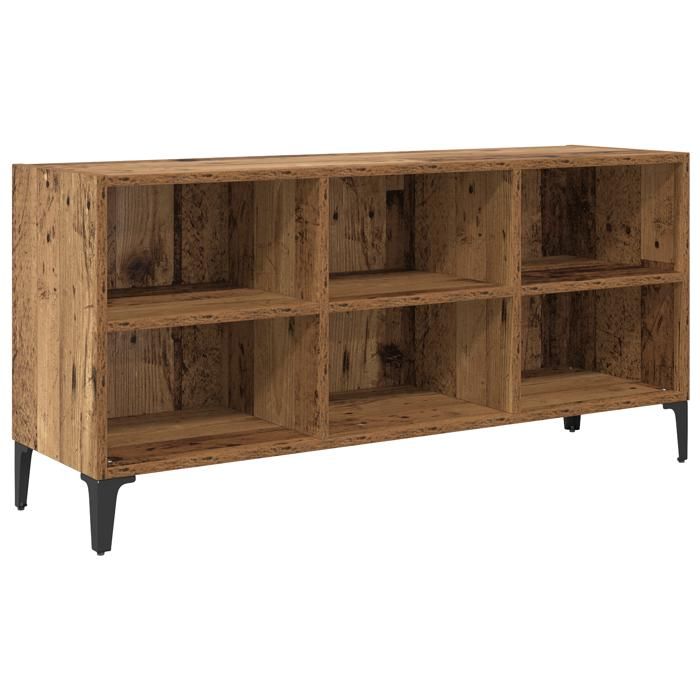 Meuble TV - Meuble tele - en Bois Ancien Bois Ancien - Bois dingénierie Métal Moyen RUI07 7311