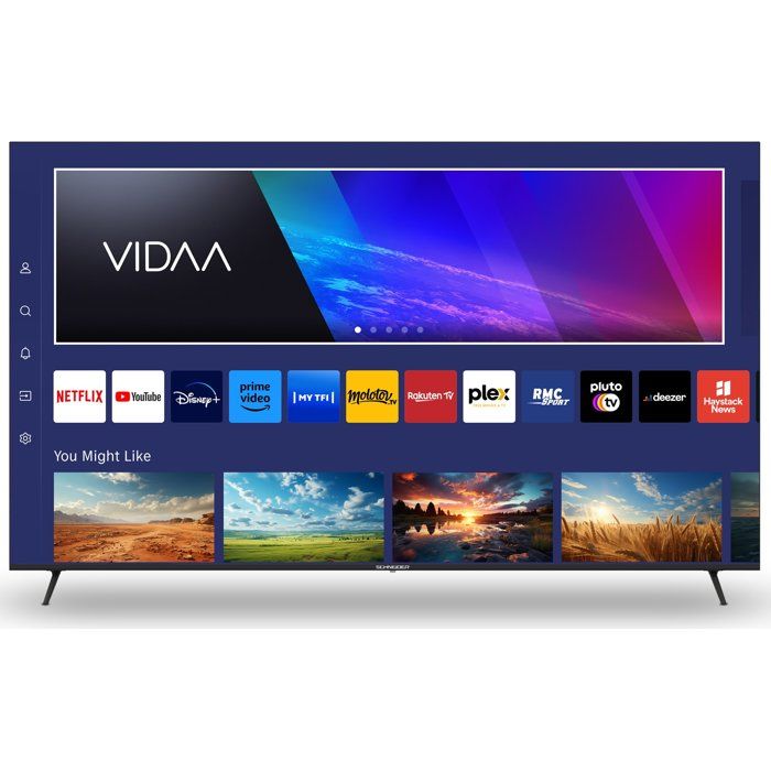 Schneider GMS75A2 TV LED 75 (189 cm) 4K UHD Dolby Audio Smart TV VIDAA 3 HDMI HDMI 2.0