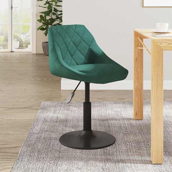 SOLDES dAutomneTabouret de bar - Tabouret Haut pour Bar-Cuisine - Vert foncé Velours - 46x44x77.5cm 476