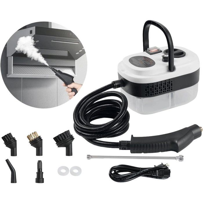 Nettoyeur vapeur Nettoyeur vapeur portable 9 en 1-2500 W-6 réglages de pression-9 accessoires inclus-Pour la cuisine/salle de bain - Croshack