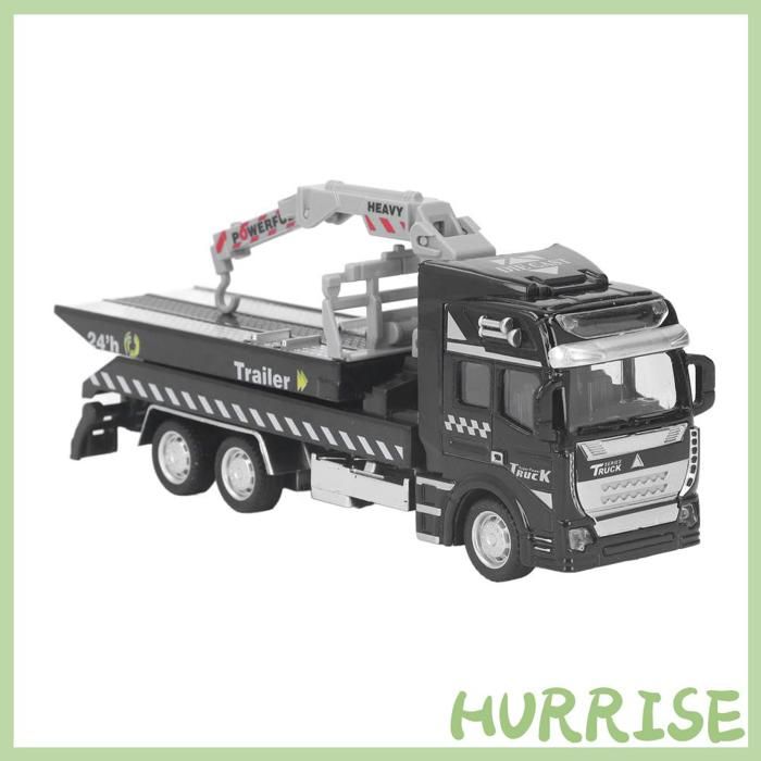 FUYLEY Dépanneuse Avec Pelleteuse – Camion Métal à Friction, Lumières Et Sons, Pour Garçons 3-7 Ans