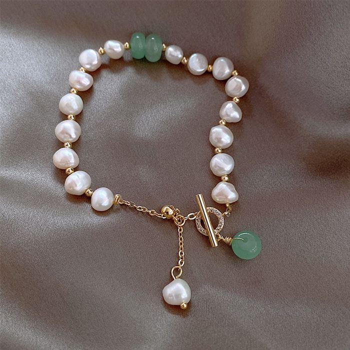 Bracelet Femme Perles XJYDNCG Bijoux Femme Design unique - Blanc