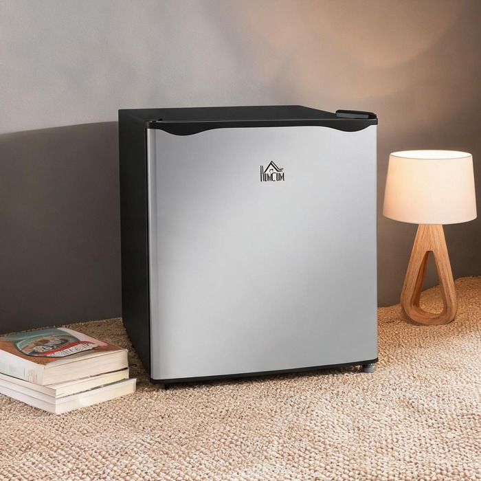 Petit congélateur coffre 35 L en acier polished silver pose libre froid statique compact 47 x 442 x 488 cm