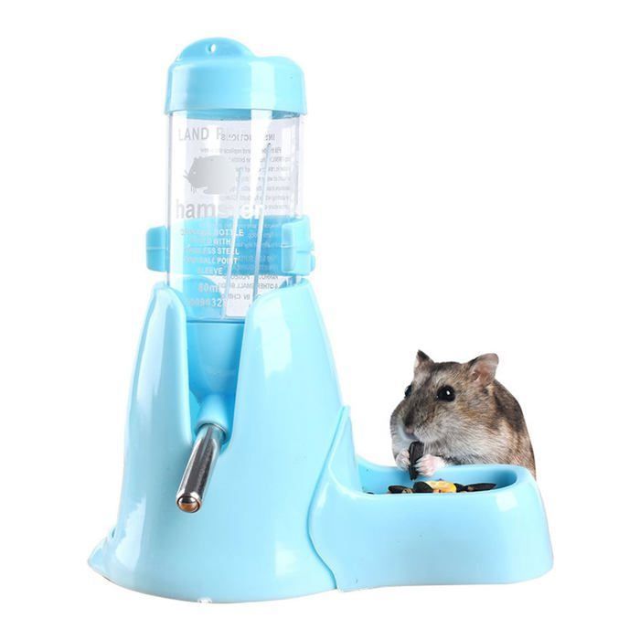 Distributeur autatique deau et de nourriture pour hamsters 80 ml abreuvoir et distributeur pour petits animaux c FONTAINE A EAU