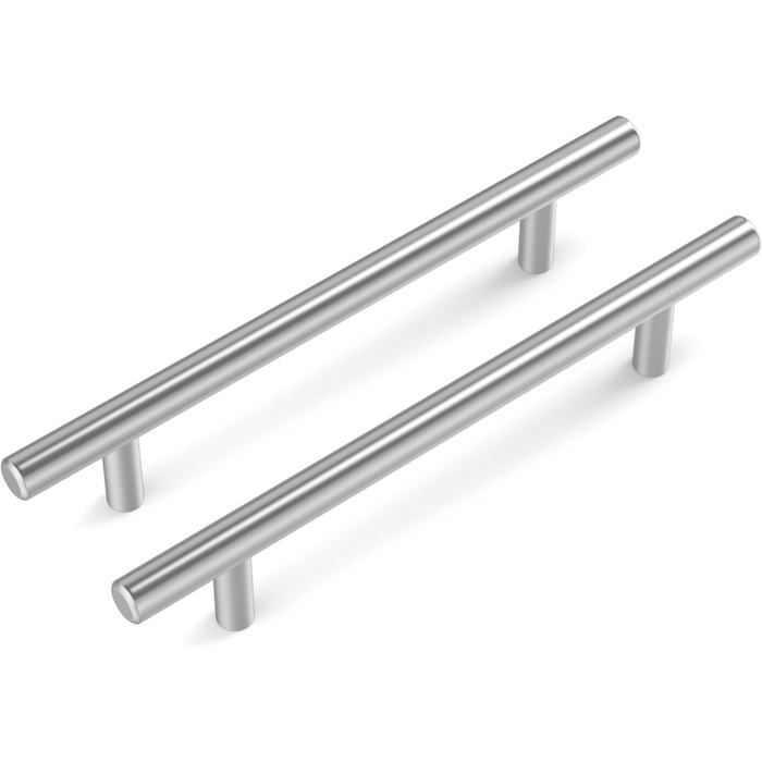 Lot de 2 Poignee de Meuble Cuisine Inoxydable Entraxe 128mm Poignée Meuble Argent Poignée Tiroir Poignée Porte Coulissante Poignet