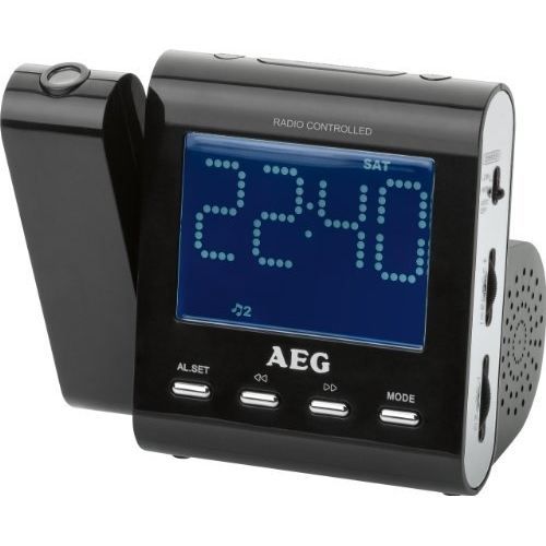 AEG MRC 4122 Radio F radio-réveil avec projection blanc 