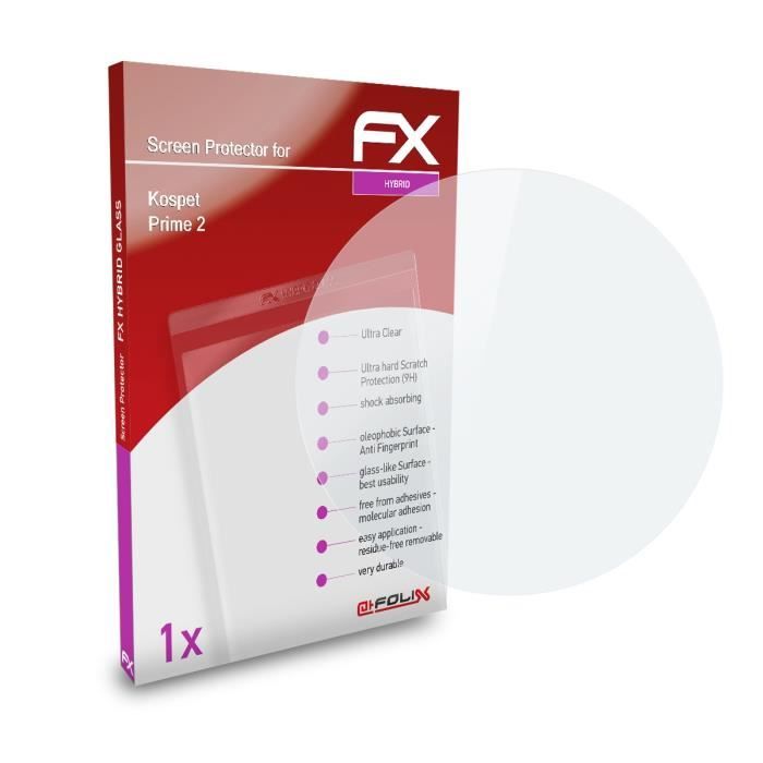 AtFoliX Film De Protection En Verre Plastique Compatible Avec Sony HDR-AS300 - Film De Protection D'écran En Verre Hybride 9H FX Glass