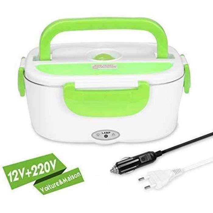 Voyage Vert Bureau /école Destinely Chauffage /électrique de Voiture Lunch Box 12V 220V// 110V 2 in1 Accueil Chauffage /électrique Chauffe-Plats Chauffe-Repas pour la Conservation de la Chaleur