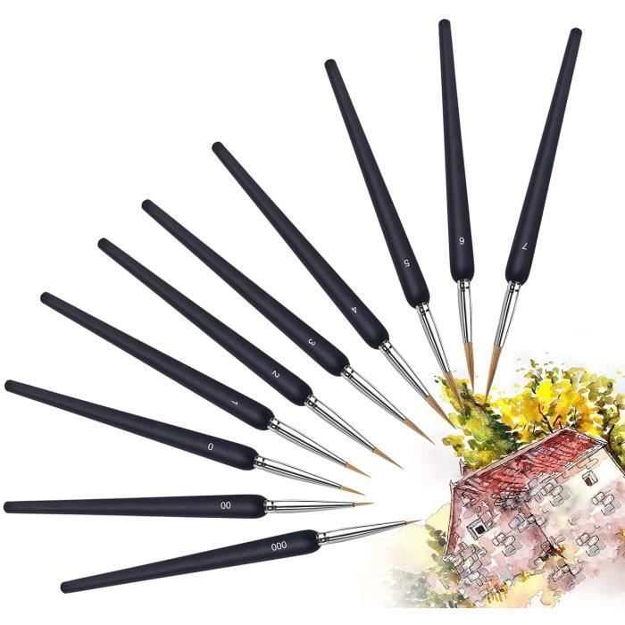 Pinceaux Miniatures - Ensemble De Petits Pinceaux - 7 Pinceaux Miniatures Pour Peintures Miniatures, Kits De Peintures Artistiques Pour Petits Détails - France