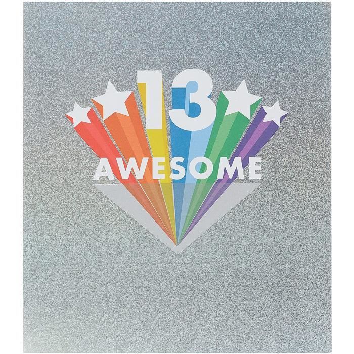 Carte D Anniversaire 13 Ans Pour Garcons Et Filles 623 Cdiscount Beaux Arts Et Loisirs Creatifs