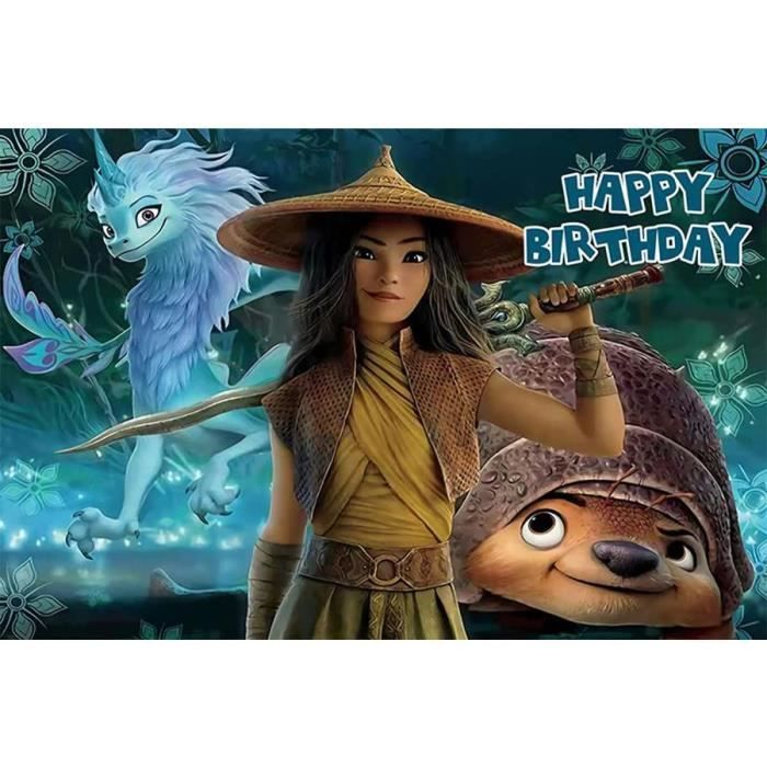 Decoration Anniversaire Dragon Raya Dessin Anime Fete Photographie Toile De Fond Photo Anniversaire Raya Et Le Dernier Dragon 126 Cdiscount Appareil Photo