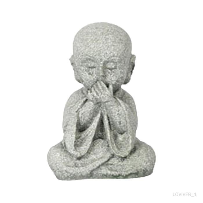 Statue De Petit Moine – Figurine De Petit Moine | Petite Figurine De Moine Mignon, Statue De Bouddha Zen, Figurines De Moine Zen Mignonnes En Résine, Décoration D'ameublement Chinois Pour La