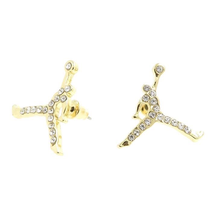 Boucles d'oreille EPTW4 Jordan Basketball ton or Glacé CZ Stud Hip ... Boucles d'oreille EPTW4 Jordan Basketball ton or Glacé CZ Stud Hip ...