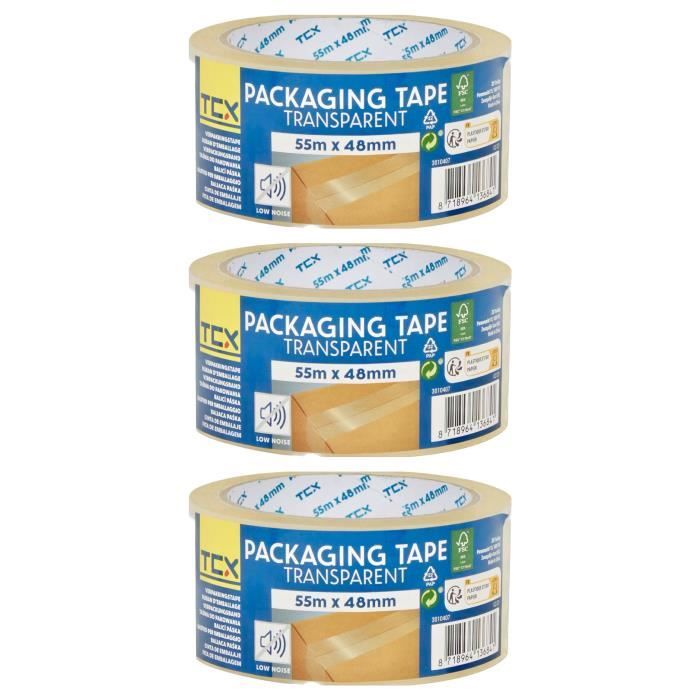 12 Rouleaux Ruban Adhésif D'Emballage Brun 48 Mm X 50 M + Cutter – Ruban Carton Résistant Humidité Pour Déménagement Et Colis