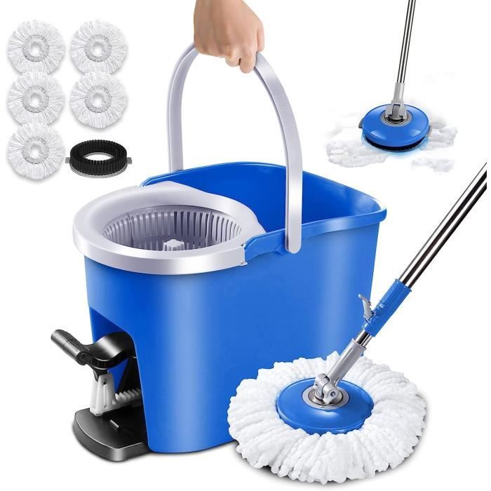 Ensemble De Balai Et Seau Sans Lavage Balai Serpillère Et Seau Essoreur Seau Double Chambre Avec