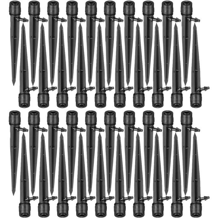 Claber 91256 Lot De 10 Micro-arroseurs 360° - Pour Jardins, Potagers, Prairies - Débit 34-52 L/H