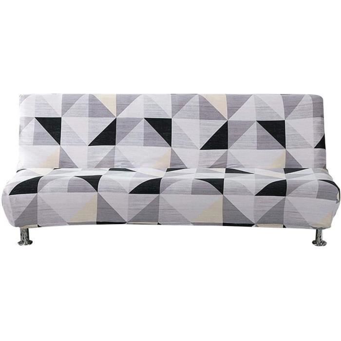 Housse De Canapé-lit pour Le Recouvrement Complet De Canapés sans Accoudoirs Extensible 160-190CM