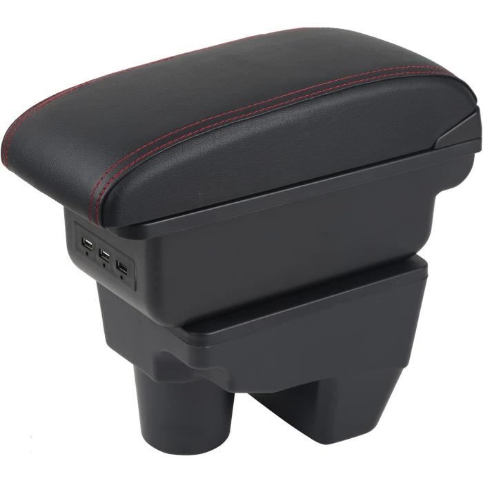 Accoudoir Central Compatible SEAT Arona - Rangement Double Couche, Coulissant, Facile à Installer - 4