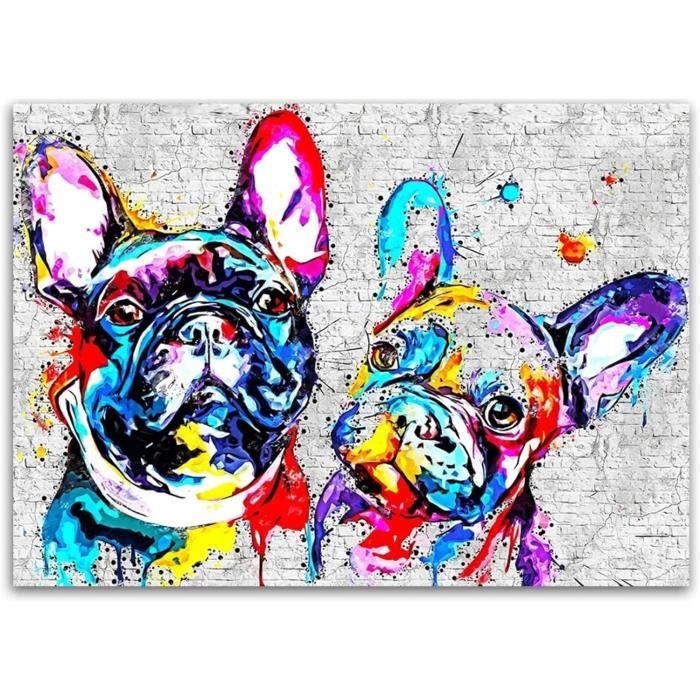 AxiangziK Broderie Point de Croix Canevas Kits 11CT Chien Labrador Retriever courant sur l'herbe,Adulte Debutant Pré Imprimé Point de Croix Kit Complet DIY Décoration d'intérieur,40x50cm