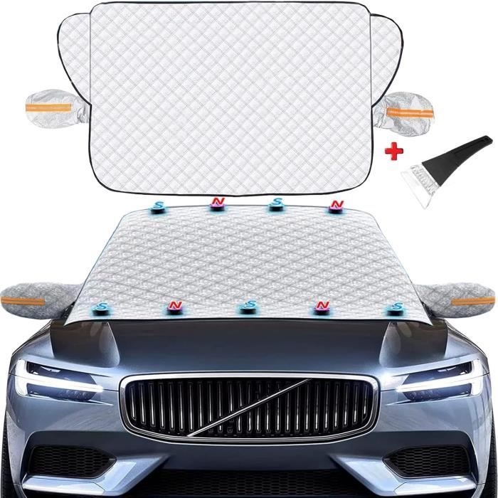 Couverture Pare-brise Magnétique Universelle 182x120 Cm - Protection Anti-givre, Neige, UV, Pour Voiture Et SUV