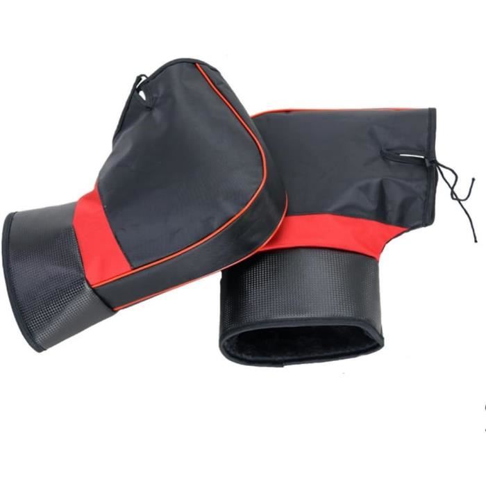 Gants de Protection Thermique pour Guidon de Moto Gants de Moto Hiver Super Epais Mitaines Guidon Moto Hiver Imperméables Coupe