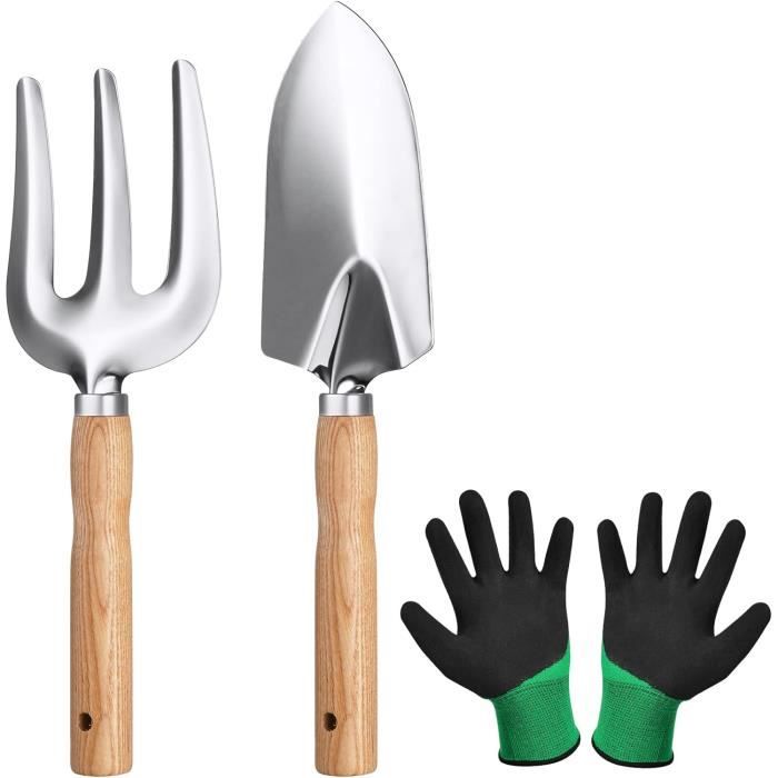 Solarplay Set D'outils De Jardinage 10 Pièces – Pelle, Râteau, Sécateur, Ciseaux à Gazon, Pulvérisateur – Manches Ergonomiques, Acier Résistant à La Rouille – Cadeau Idéal Pour Femmes Et Hommes