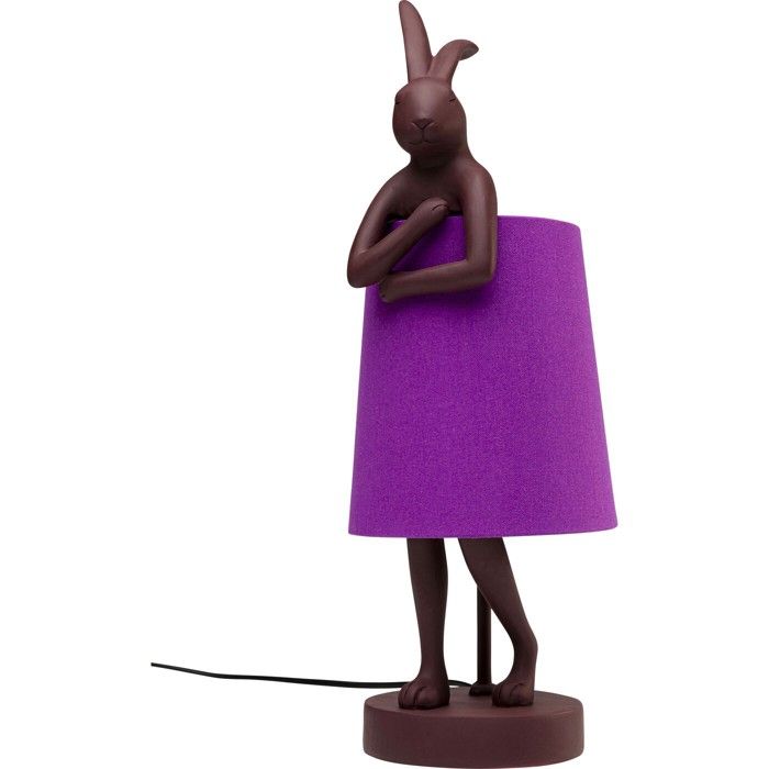 Lampe de table - Kare Design - Lapin bordeaux et violette - 50 cm - Abat-jour en tissu - Intérieur Lampe de table - Kare Design - Lapin bordeaux et violette - 50 cm - Abat-jour en tissu - Intérieur