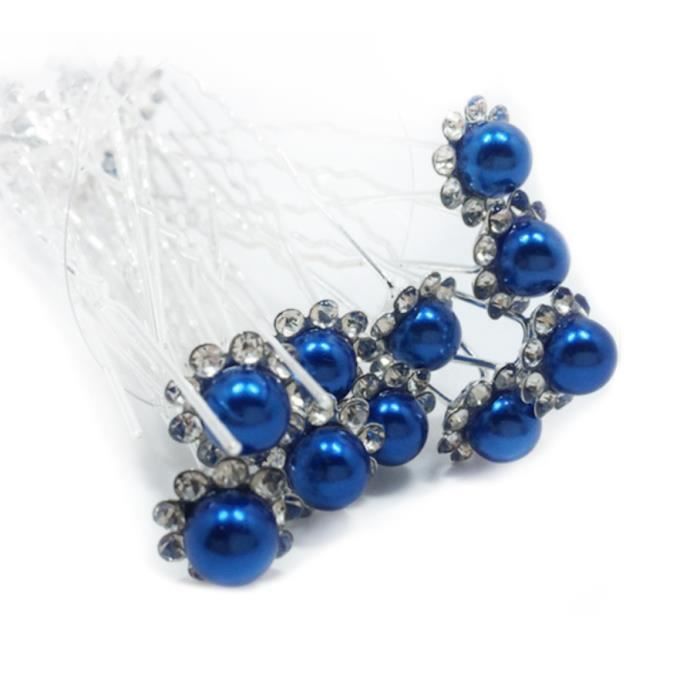 Accessoires cheveux mariage 1 lot de 10 pingles chignon perle