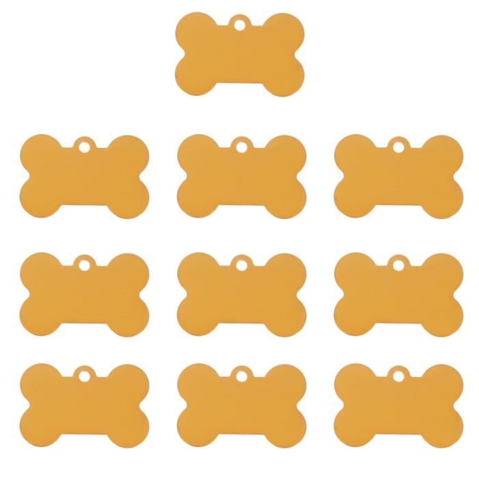 pcs 38mm Etiquette D Identification D Animal Familier Forme D Os Double Face Chien Chat Chat Nom De Telephone Numero D Identificat Cdiscount