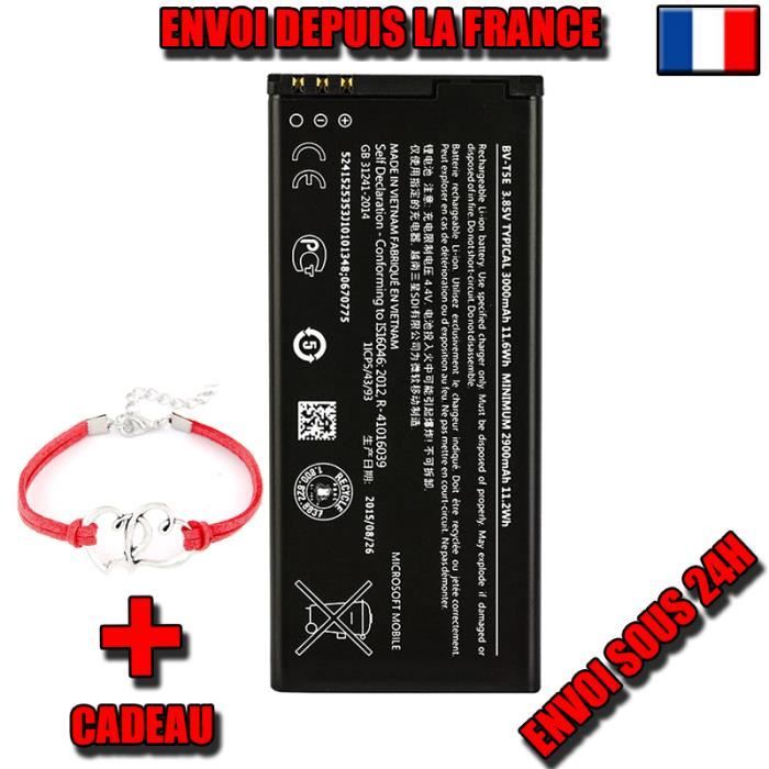 Batteria Interna Per Microsoft Nokia Lumia 950 / DS / LTE, BV-T5E, 3000mAh, ON4622-C, Non Originale