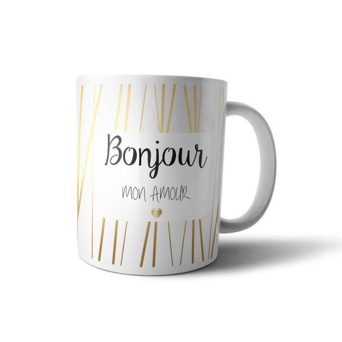 Mugs Tasse Cadeau Bonjour Mon Amour Cdiscount Puericulture Eveil Bebe Mugs Tasse Cadeau Bonjour Mon Amour Cdiscount Puericulture Eveil Bebe