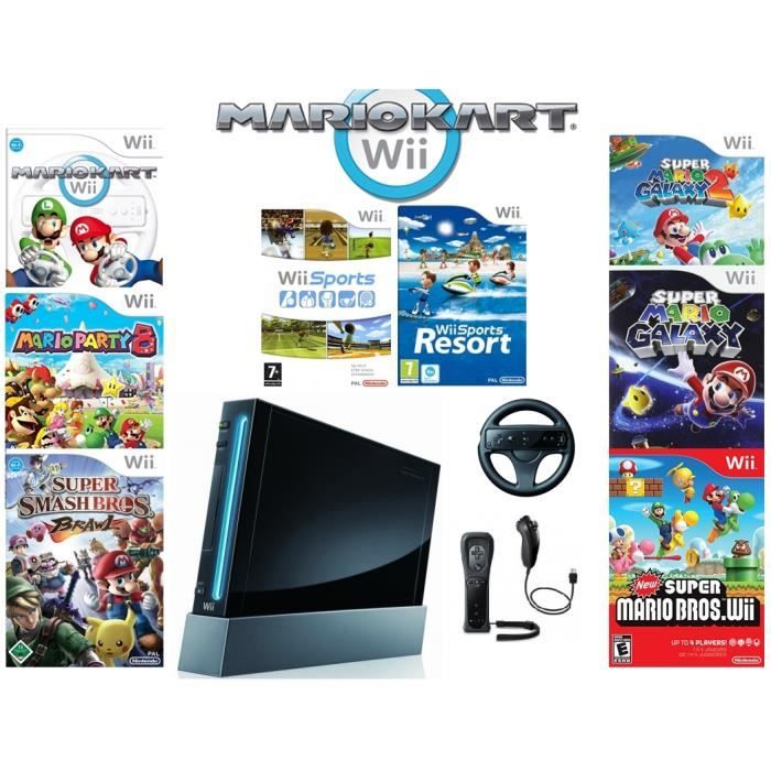 Wii Noire Enorme Pack Complet - Voir Photo Reconditionné -  reconditionné disponible sur Cdiscount Seconde Vie