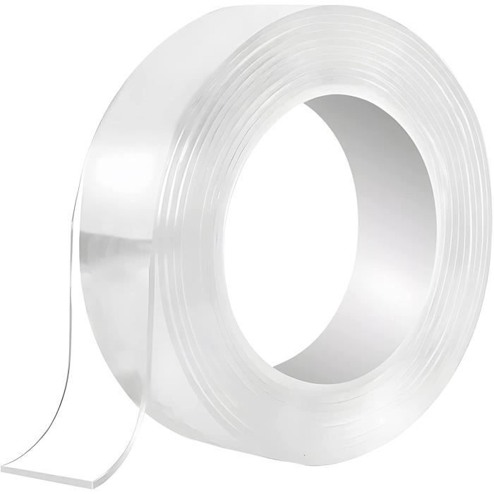 Ruban Adhésif Double Face Taiyeestar - 5m X 20mm, Extra Fort, Amovible Et Réutilisable, Nano Tape