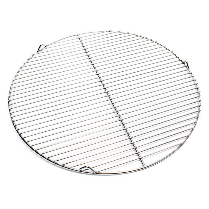 Grille Acier inoxydable Ronde 55 cm Barbecue à charbon de bois /à gaz Barbecue avec grill pivotant - 51522