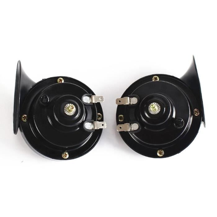 2 Klaxons D'Escargot 12V 115 DB Greluma - Universels Pour Voiture, Moto, Camion (80 Mm)